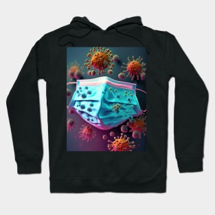 virus against mask Hoodie